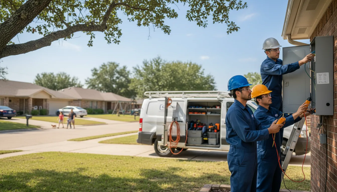Certified electrician providing emergency electrical services in Hartford, WI
